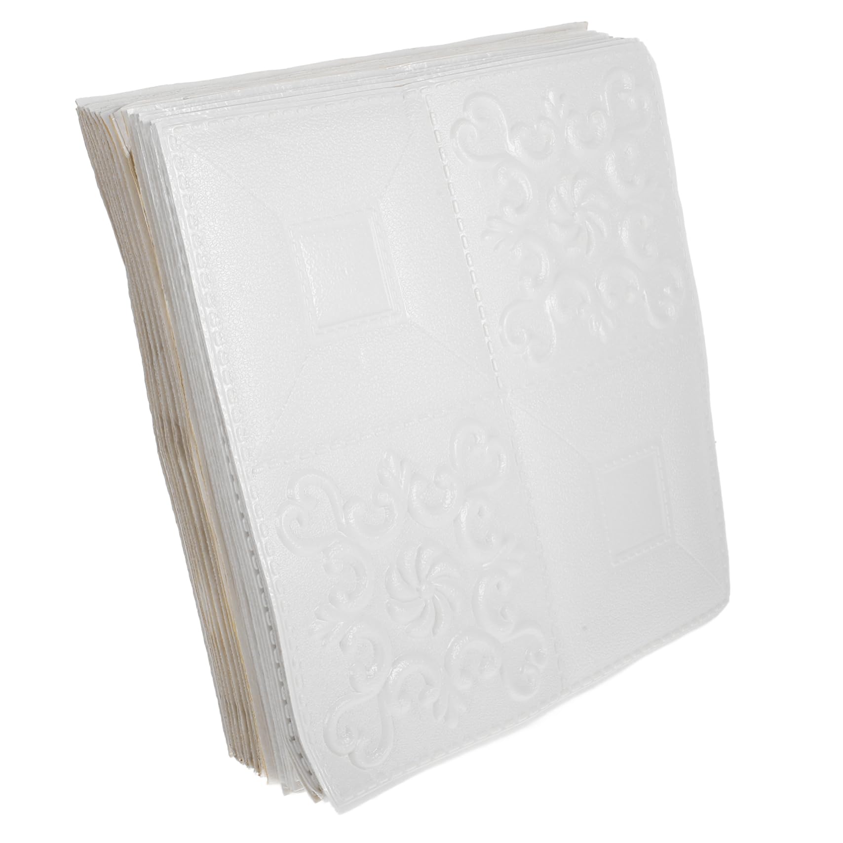SHINEOFI Pannelli Murali Adesivi 3d Effetto Mattone Realistico, 20 Pezzi in Schiuma Xpe Bianca, Autoadesivi e Resistenti allo Sbiadimento per Camera da Letto e Ufficio