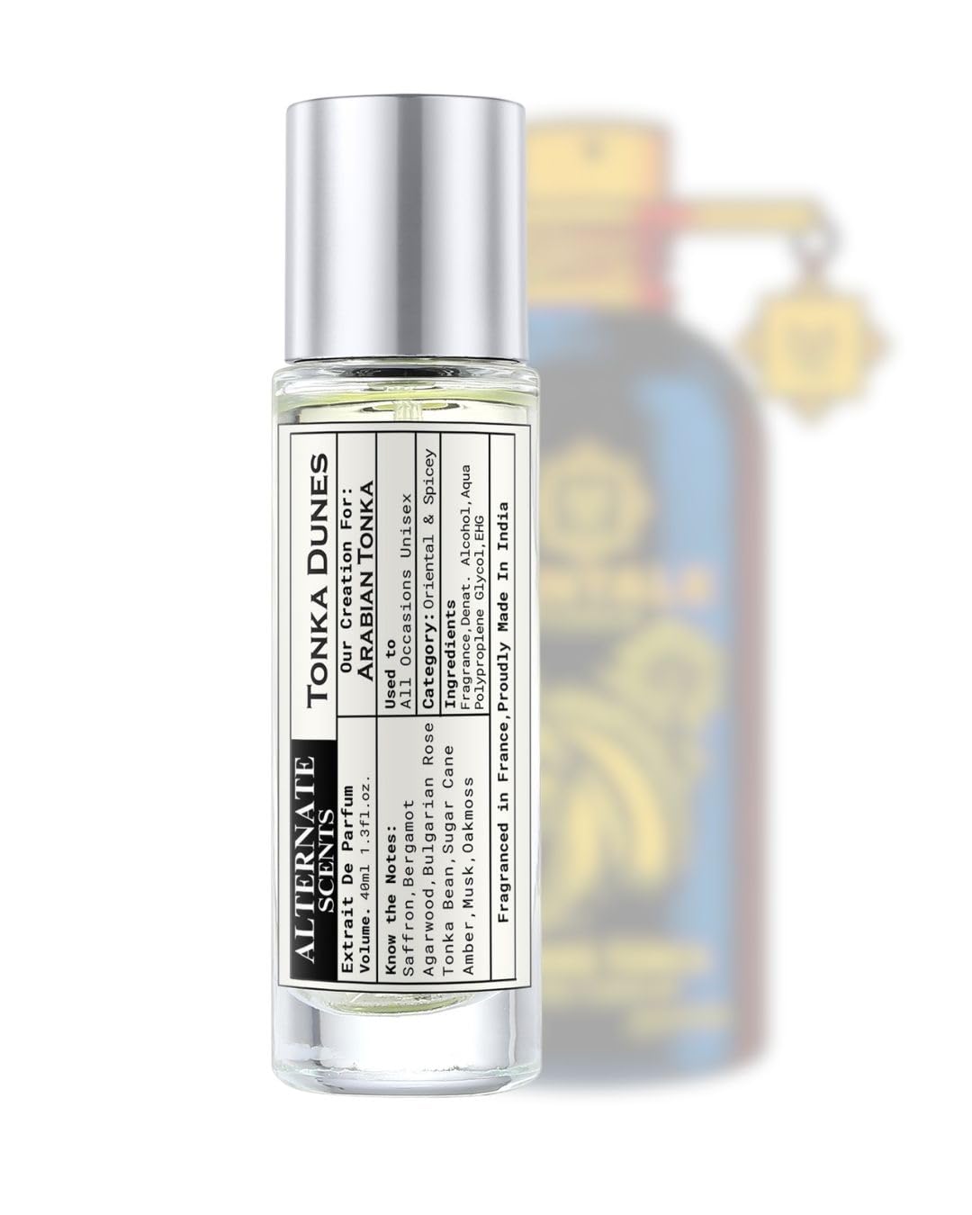 Alternate Scents TONKA DUNES 40ml Long Lasting Perfume For Men & Women |Strong& long Lasting with 30% Oil Concentration|Elegant Floral Perfume for Unisex| Fragrance From France.-image-6