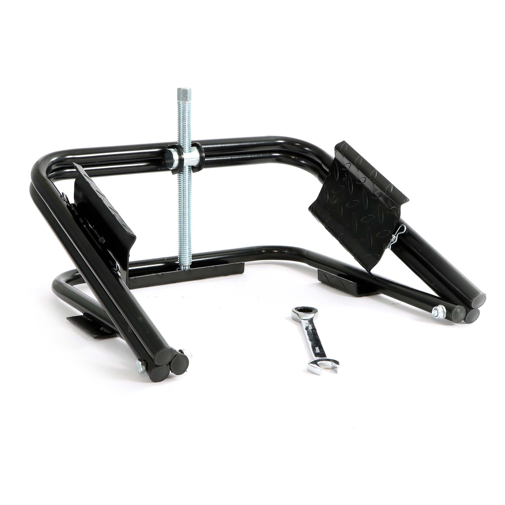 Wiltec Nivelador para caravanas y autocaravanas hasta 1360 kg Adecuado para neumáticos de 13, 14 o 15 Pulgadas, Ideal para Camping y Viajes, Gato de Acero Resistente