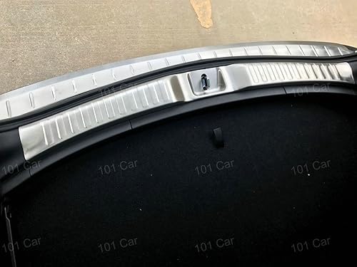 Miniatura 2 de 1 pieza de acero inoxidable para puerta trasera del maletero interior de la placa del alféizar, moldura de moldura de tira de moldura de emblemas