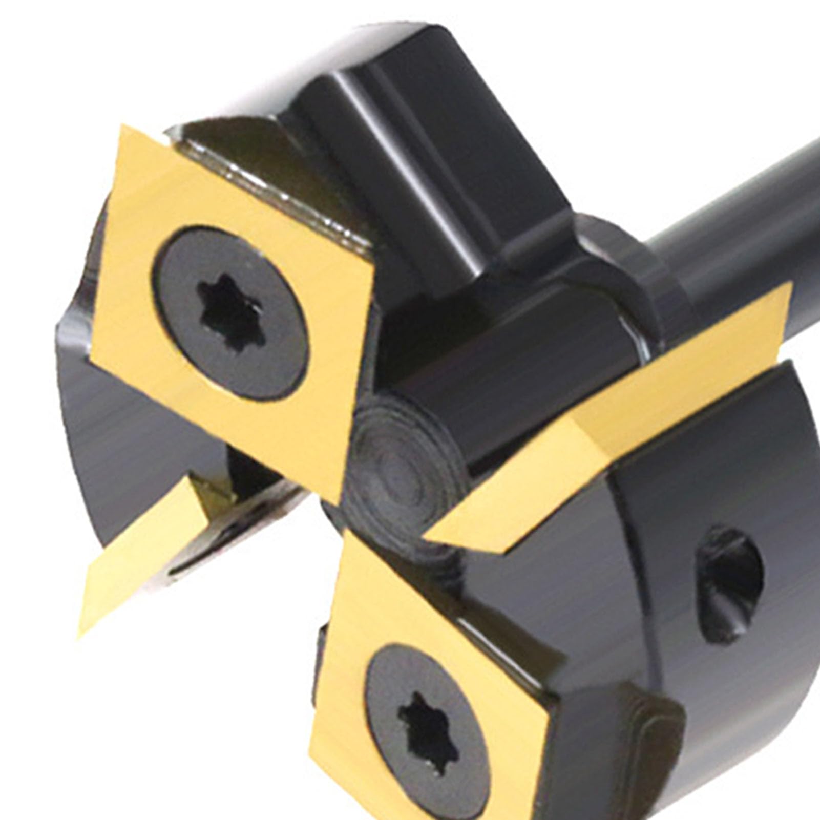 Bewinner Broca para Enrutador de Superficie de Spoilboard con Revestimiento de Ti de 1-3/8", Vástago de 1/4", Broca para Aplanamiento de Losa de 4 Flautas para CNC, Procesamiento y Cepillado de