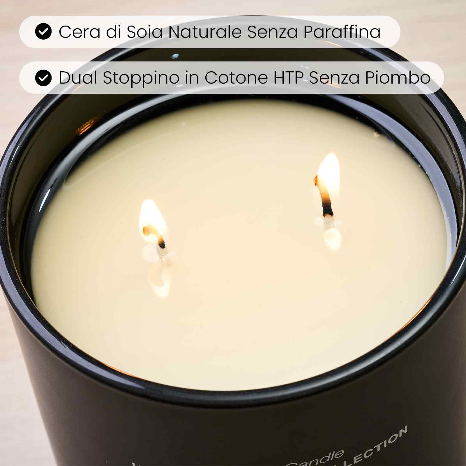 Candela Profumata M&SENSE All'Uva E Violetta - Cera Di Soia Naturale Per Casa, Yoga E Relax - Foto 8