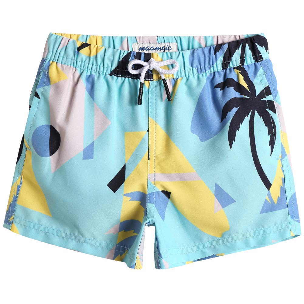 MaaMgic Little Boys' Beach Trunk Toddler Swim Shorts Animal Patterned Boardshorts Lightweight Beach Shorts Adjustable Waist Great for All Ages — view 15