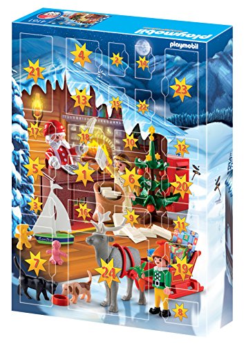 61k0z3pND7L Playmobil - 4161 - Jeu de Construction - Calendrier de l'Avent Atelier du Père Noël