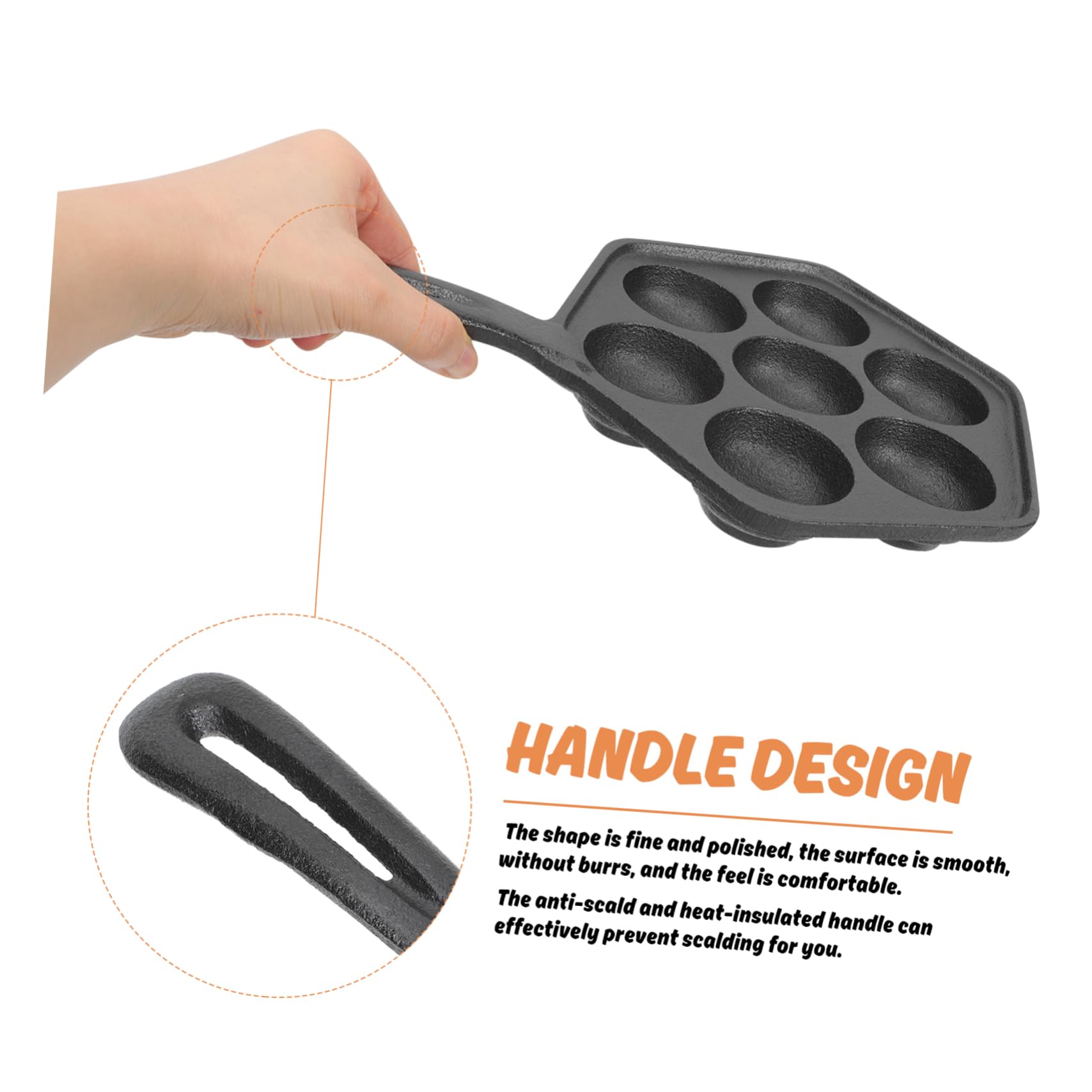 MAGICLULU Antihaft-backblech für Oktopusbällchen-form Küchenbackblech Takoyaki-form Backzubehör Unbeschichtetes Backblech für Oktopusbällchen