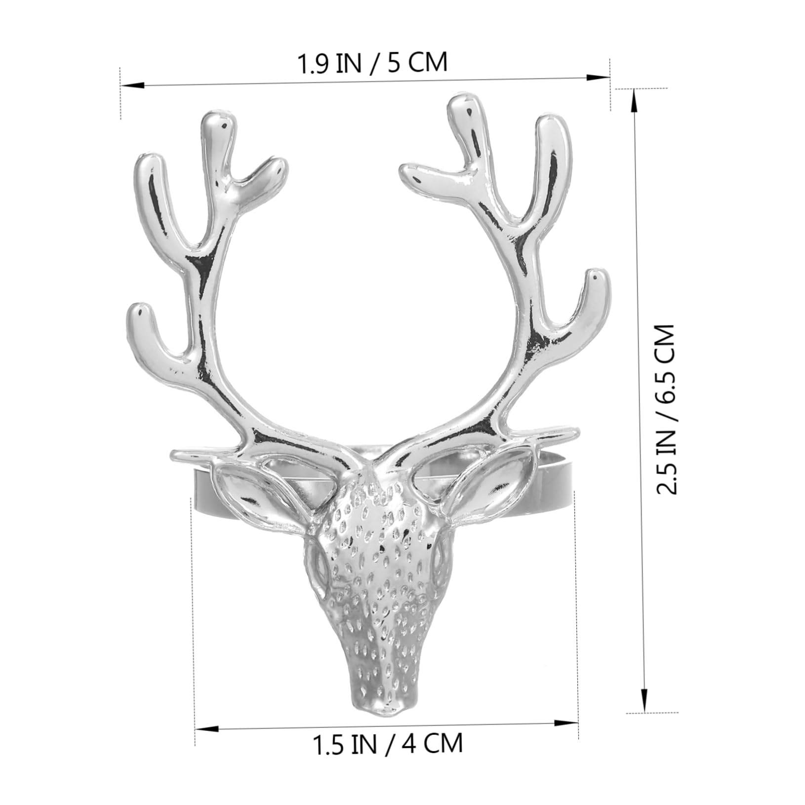 OUNONA 4pièces Attache-Serviettes de Noël Alliage de Serviette Décoratif pour Table à Manger Accessoire de Table Original