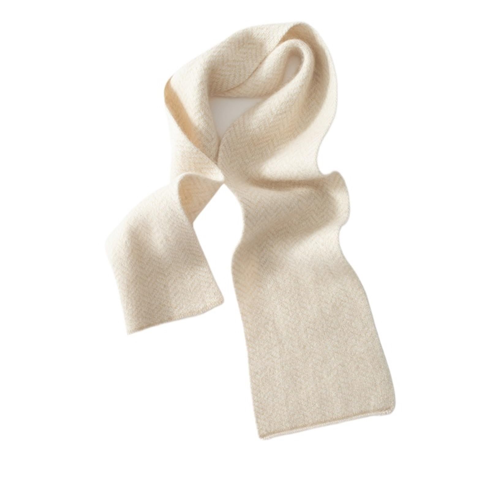 Sciarpa Lavorata A Maglia Sciarpa in cashmere da donna e uomo, invernale, calda, lavorata a maglia, classica, a righe, corta, for adulto