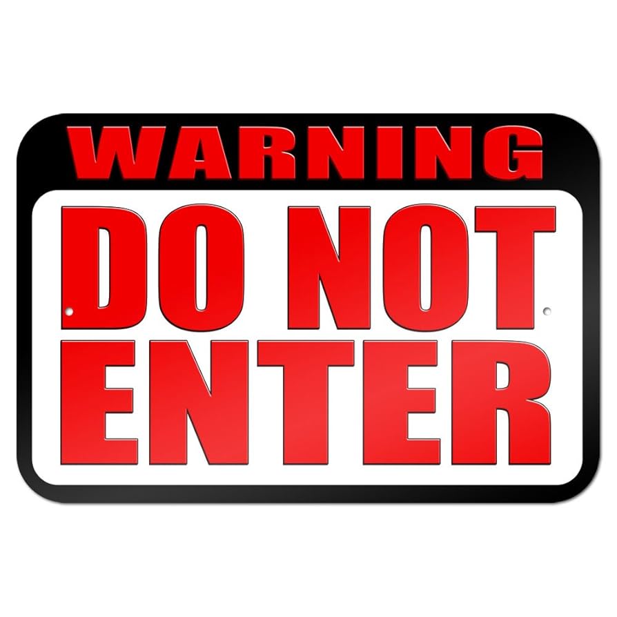 USA DO NOT ENTER看板 Do Not Enter ANSI - A-Frame Sign