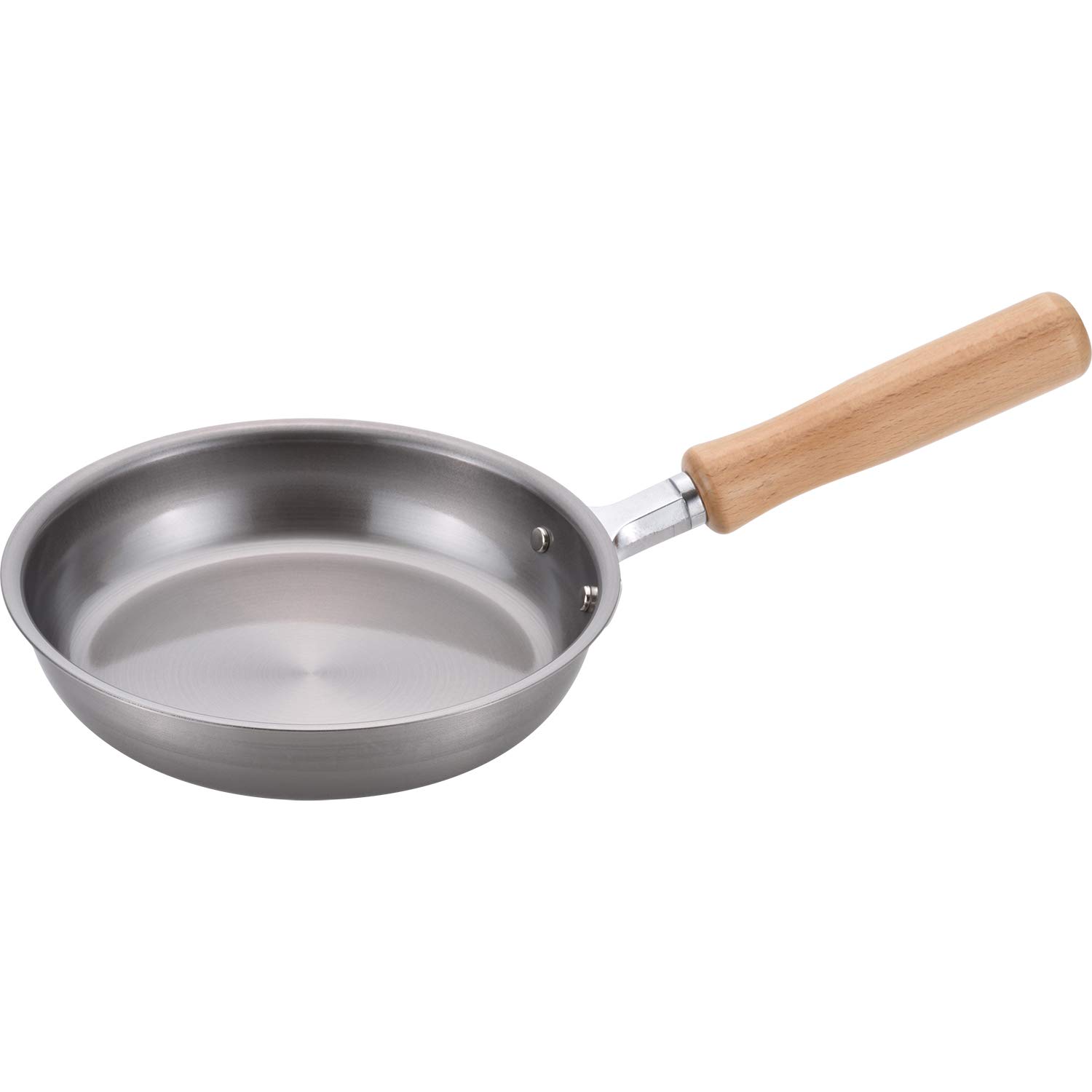 Chitose Iron Wooden Handle Frying Pan 16cm