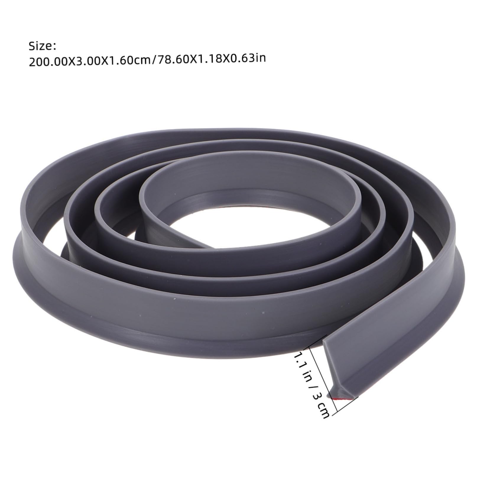 Unomor Seal Strip Shower Water Guard Flexible TPE Self Adhesive Splash Barrier for Bathroom Kitchen High Long Easy DIY Installation Easy to Clean