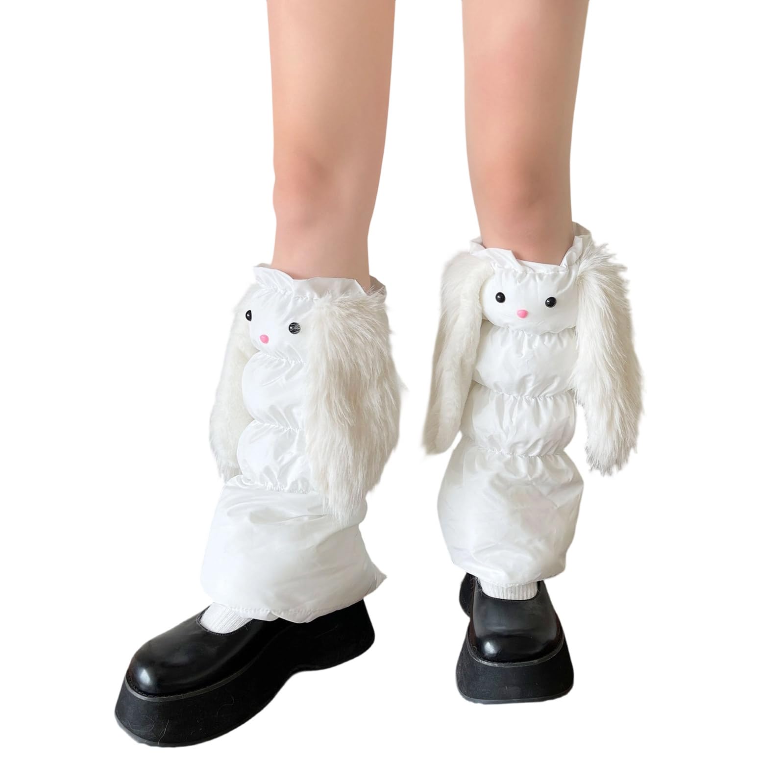 Calentadores De Piernas Térmicas Acolchado Para Mujer Con Orejas Largas S Para Esquiar Fundas De Botas De Invierno Y Callejero Calcetería Calentadores De Piernas Termo