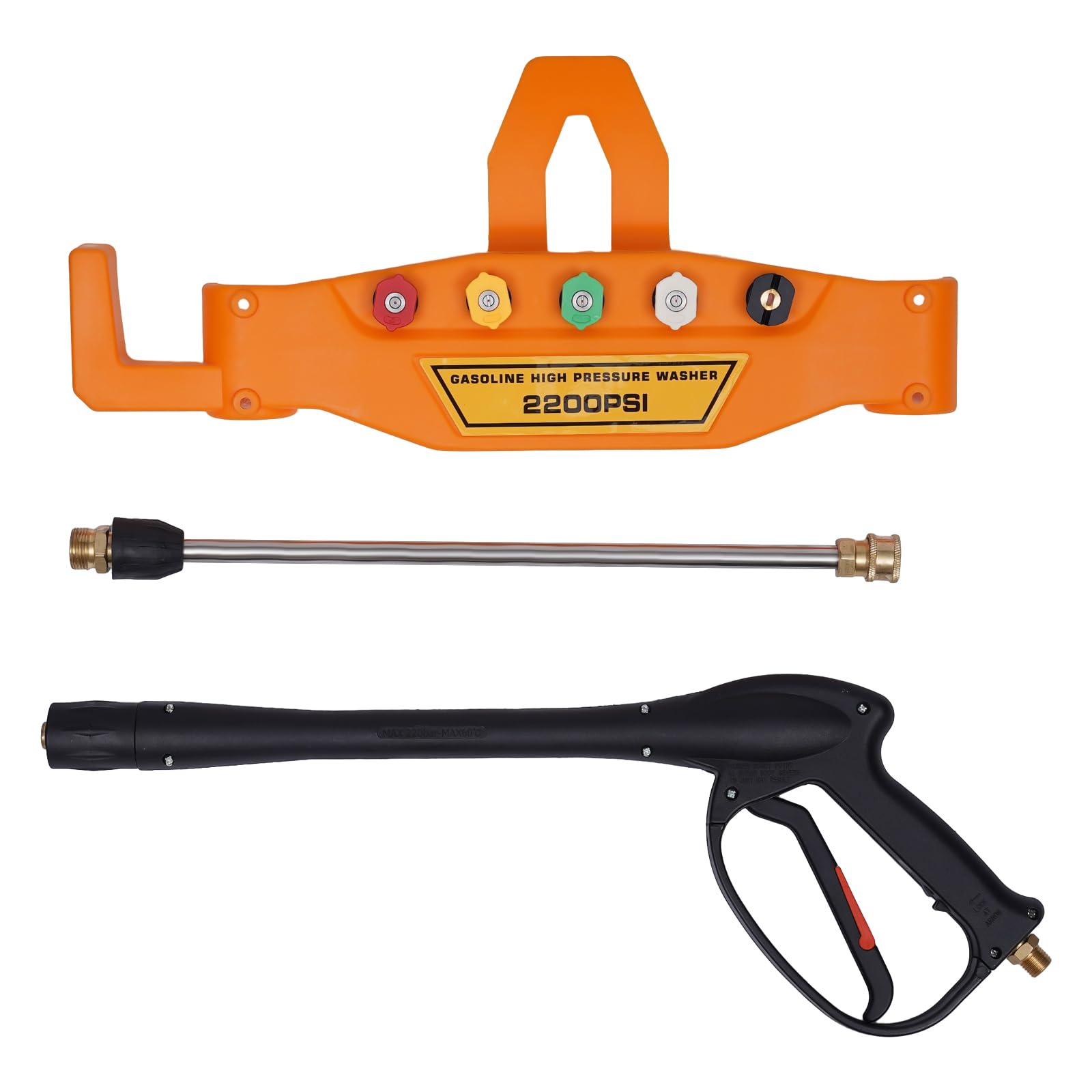 Wangkangyi Nettoyeur Haute Pression à Essence Professionnel 5 Modes 7,5