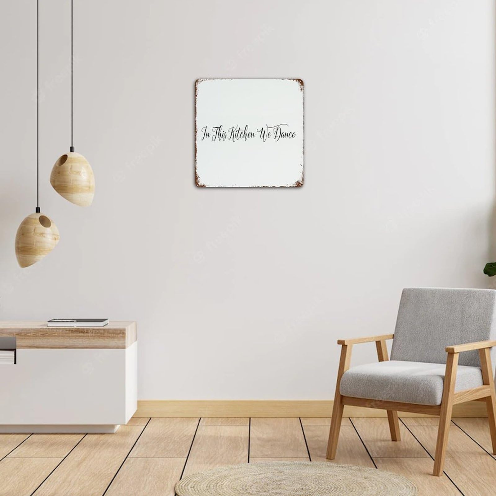 ThiKitchen - Targa vintage in latta con scritta in lingua inglese