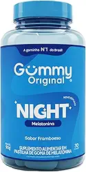 Gummy Night Melatonina 30 Gomas Sabor Framboesa