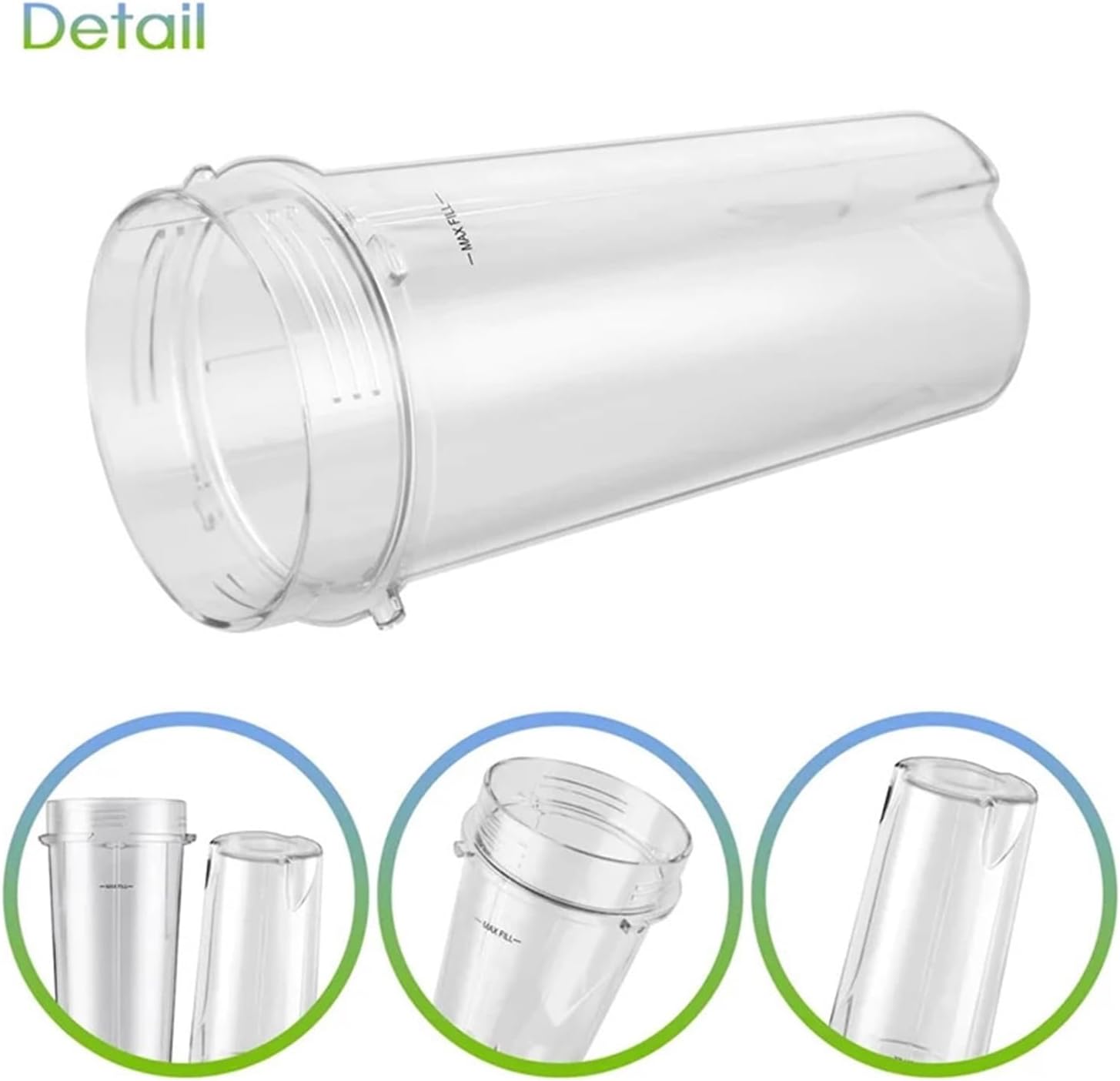 2個パック 16オンス ブレンダー交換用カップ シップ蓋付き Nutri Ninja、ブレンダー BL770 BL780 BL660