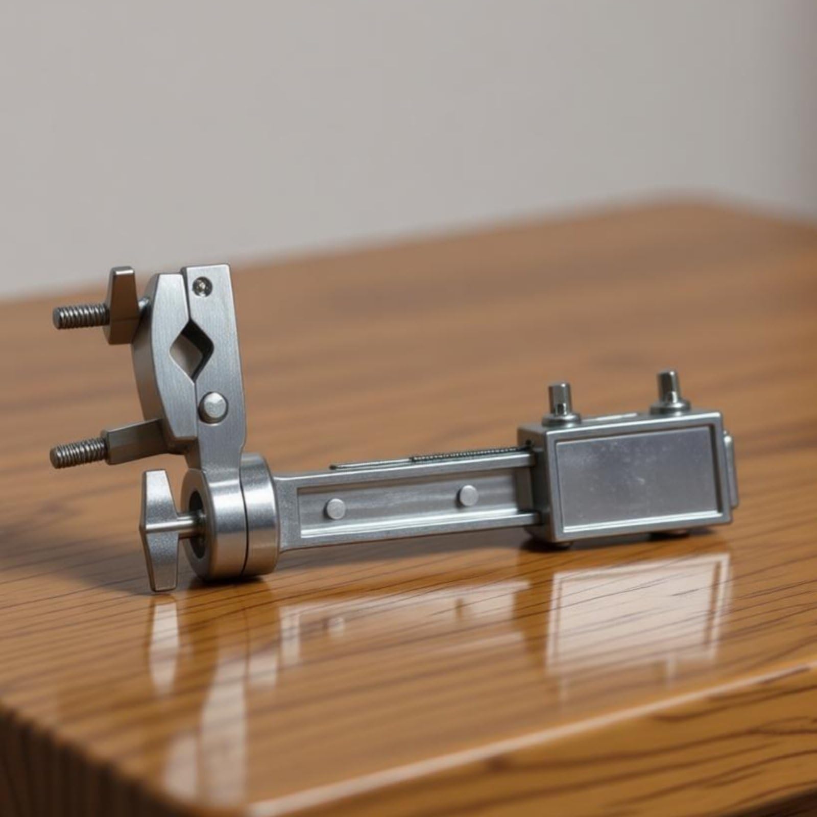 Schlagzeug Beckenklemme mit Verstellbarer Halterung aus Zinklegierung für Flexible Positionierung von Percussion Instrumenten für Trommelstative Und Rack Systeme, Klemme+L-Stab
