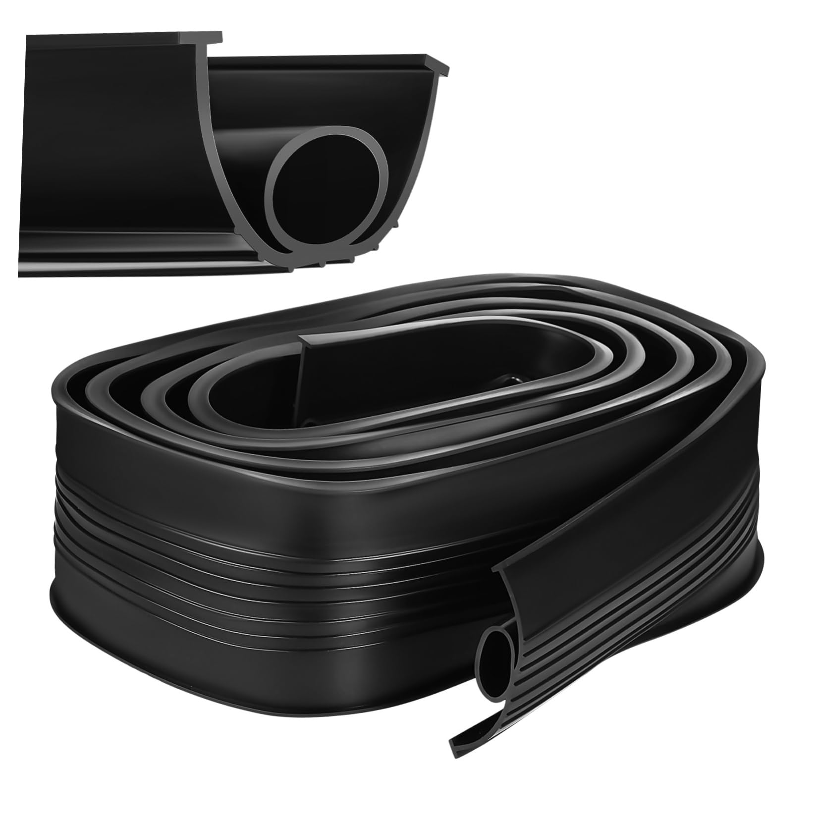 Joint d'étanchéité EPDM noir pour porte de garage isolation thermique NUOBESTY