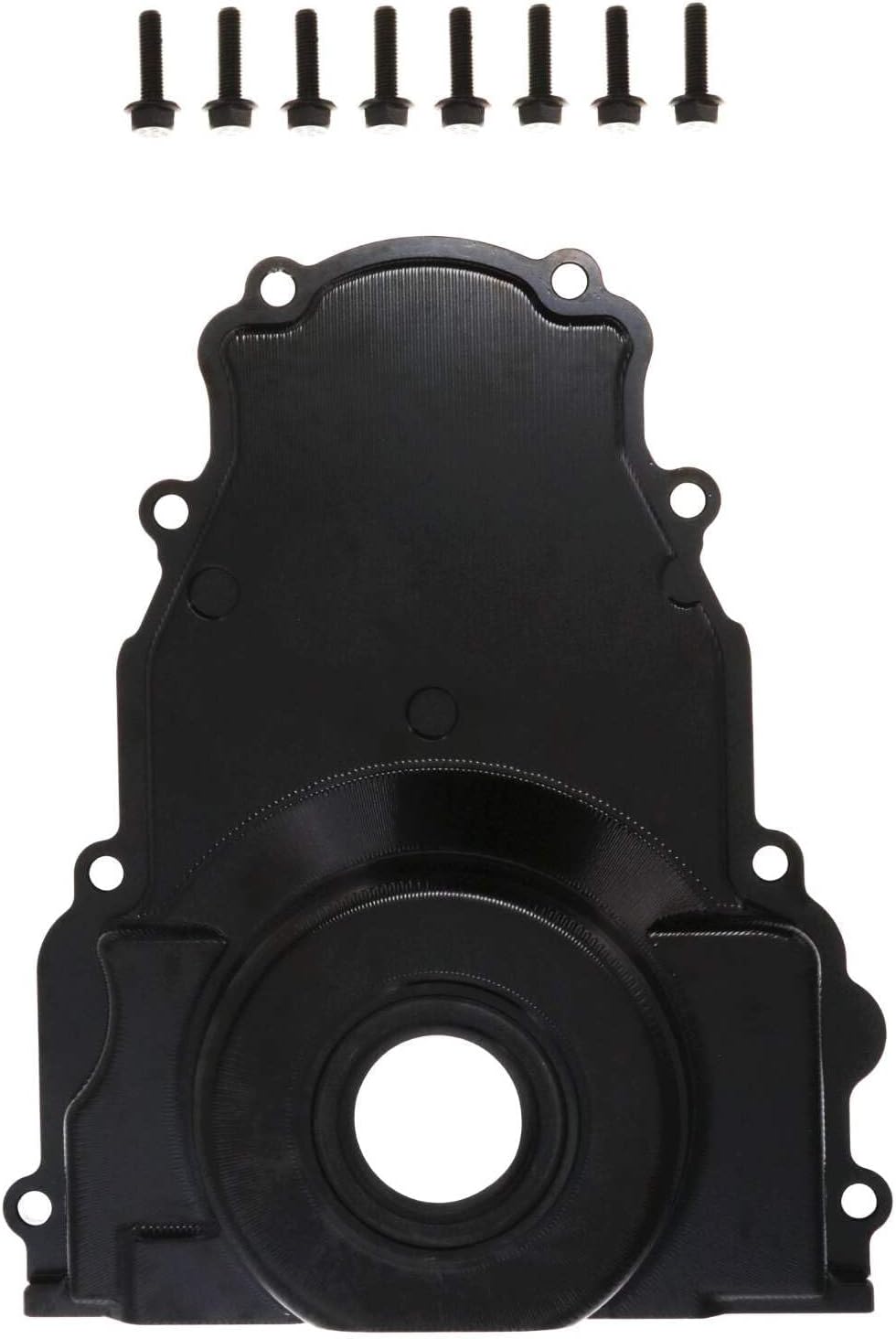 Top Street Performance V Series Billet 6061 T6 Aluminum Timing Cover for GM Gen 3 LS - Black