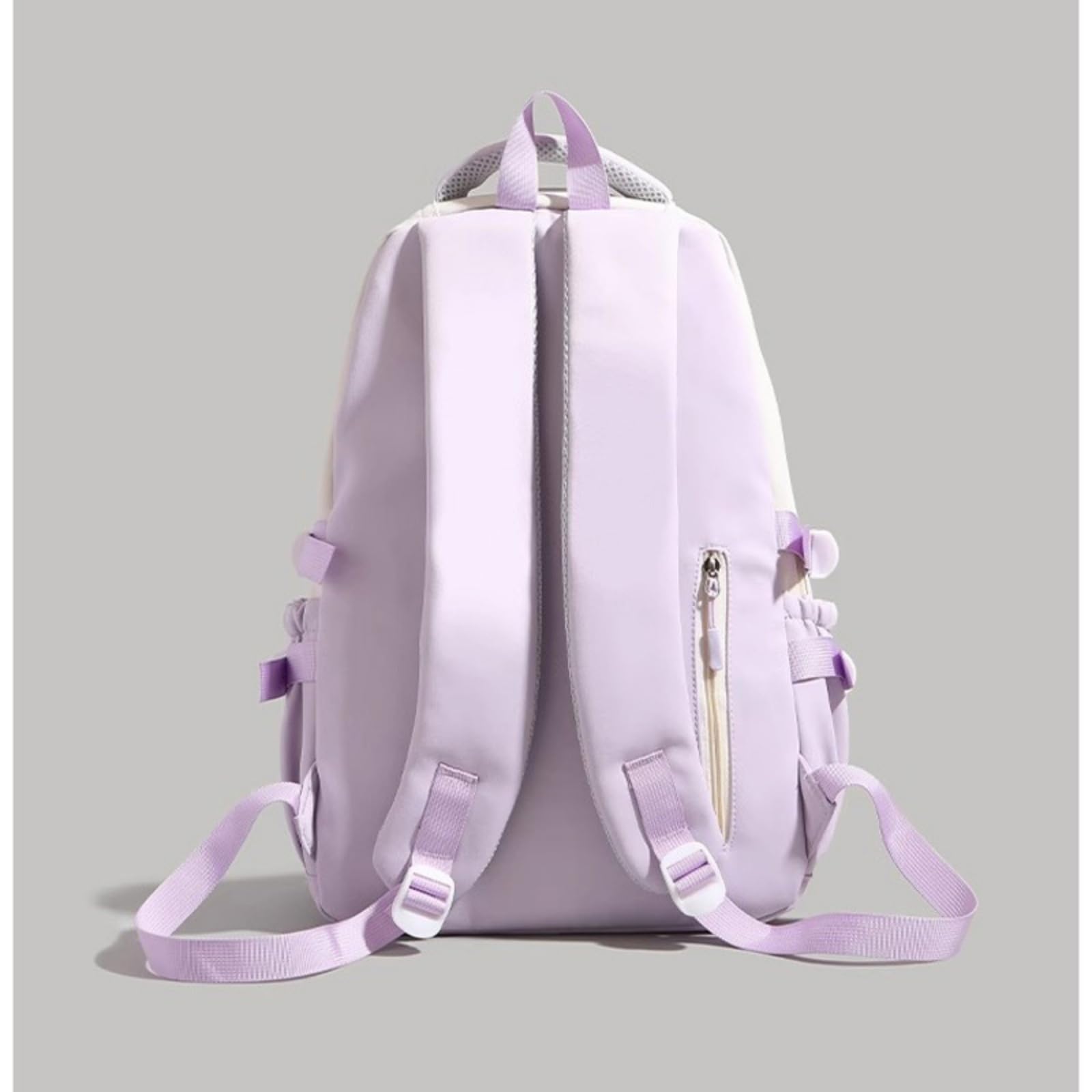 Zaino Star Ricamo Colore Blocco Zaino, Grande capacità Scolastico Casual per L'uso di Viaggio degli Adolescenti-Sky Blue