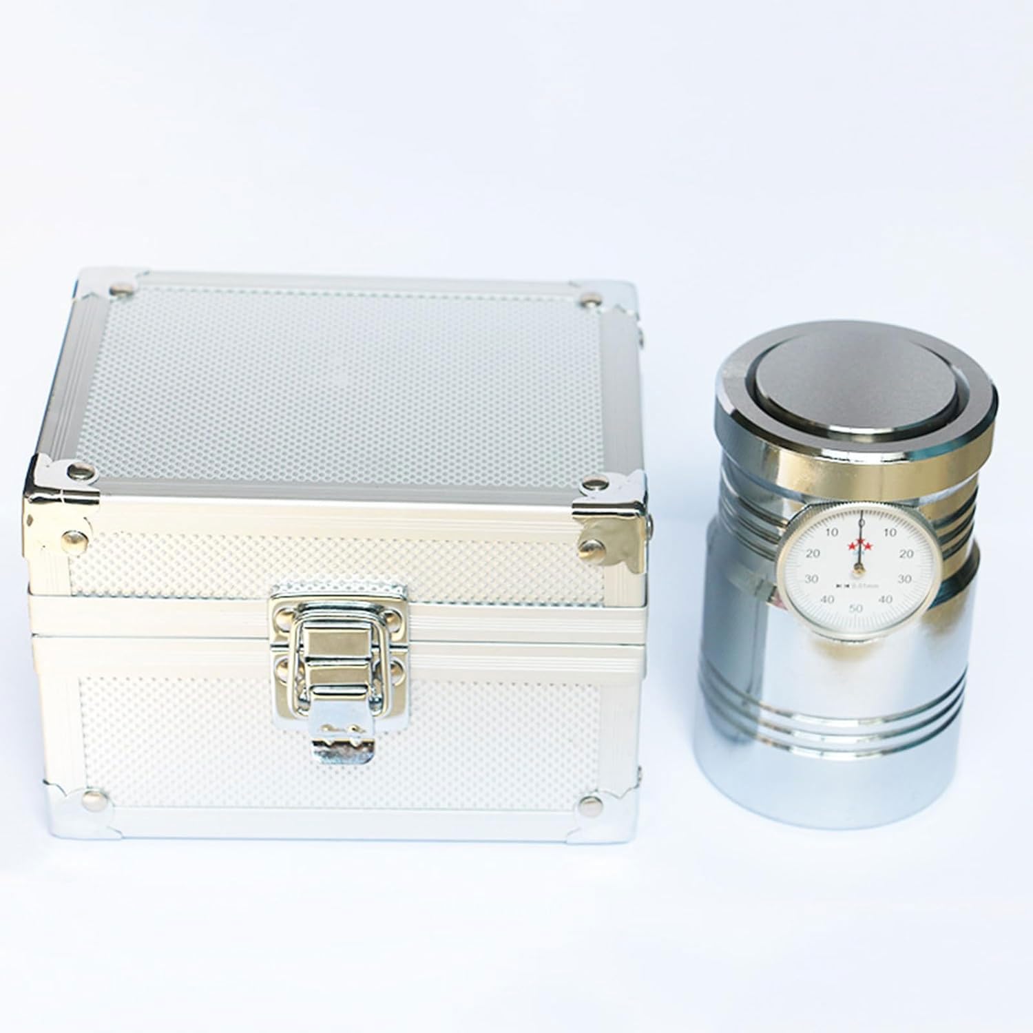 Narzędzie do ustawiania wstępnego zera, precyzyjny instrument mechaniczny, średnica 62 mm, dokładność 0,01 mm, wysokość 100 mm, do narzędzi poniżej 4,3 cm, z pudełkiem do przechowywania