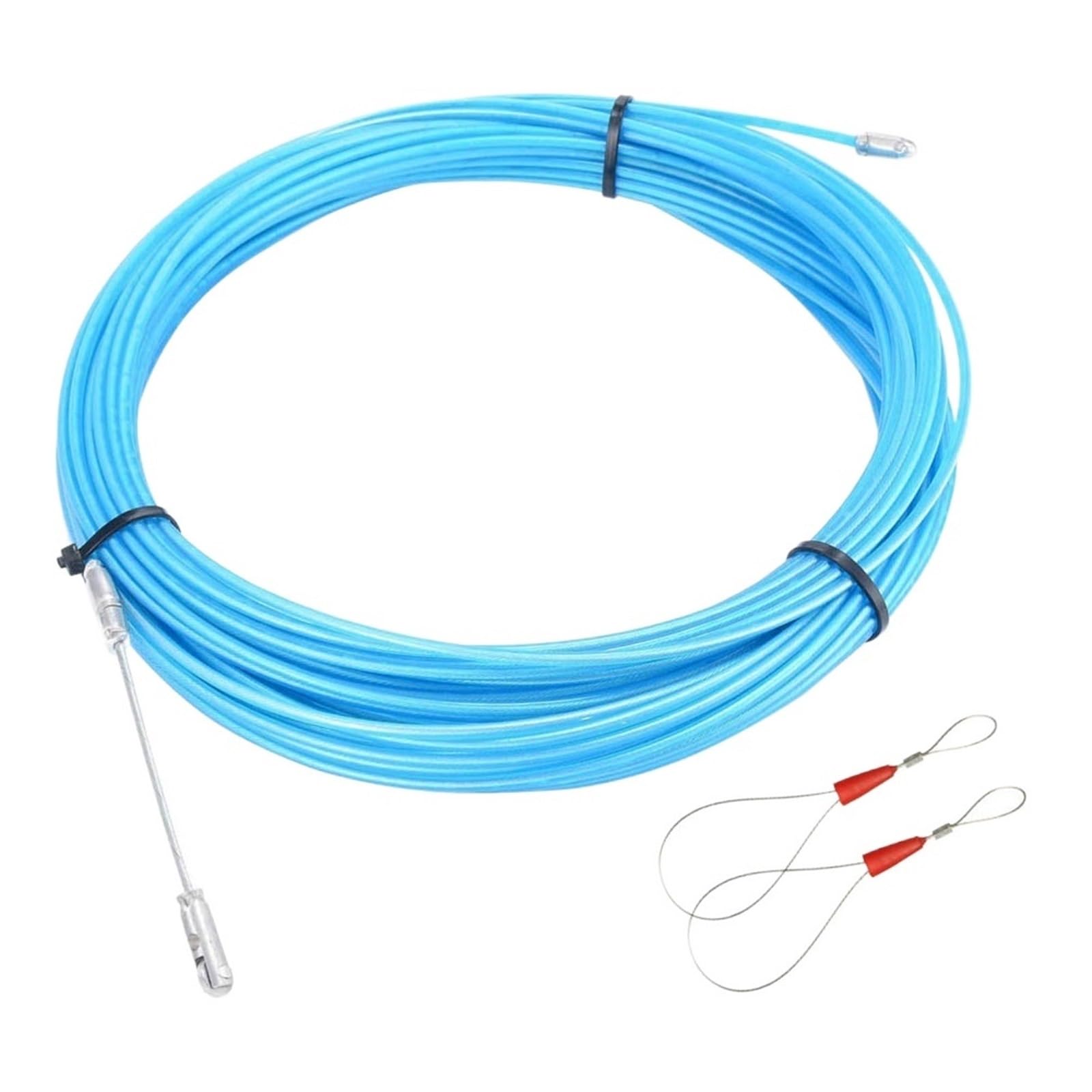 cable eléctrico, Extractor de cable alambre 10, 20 y 30 metros, extractor cinta pescado eléctrica, dispositivo guía acero plástico for electricistas(30meter)