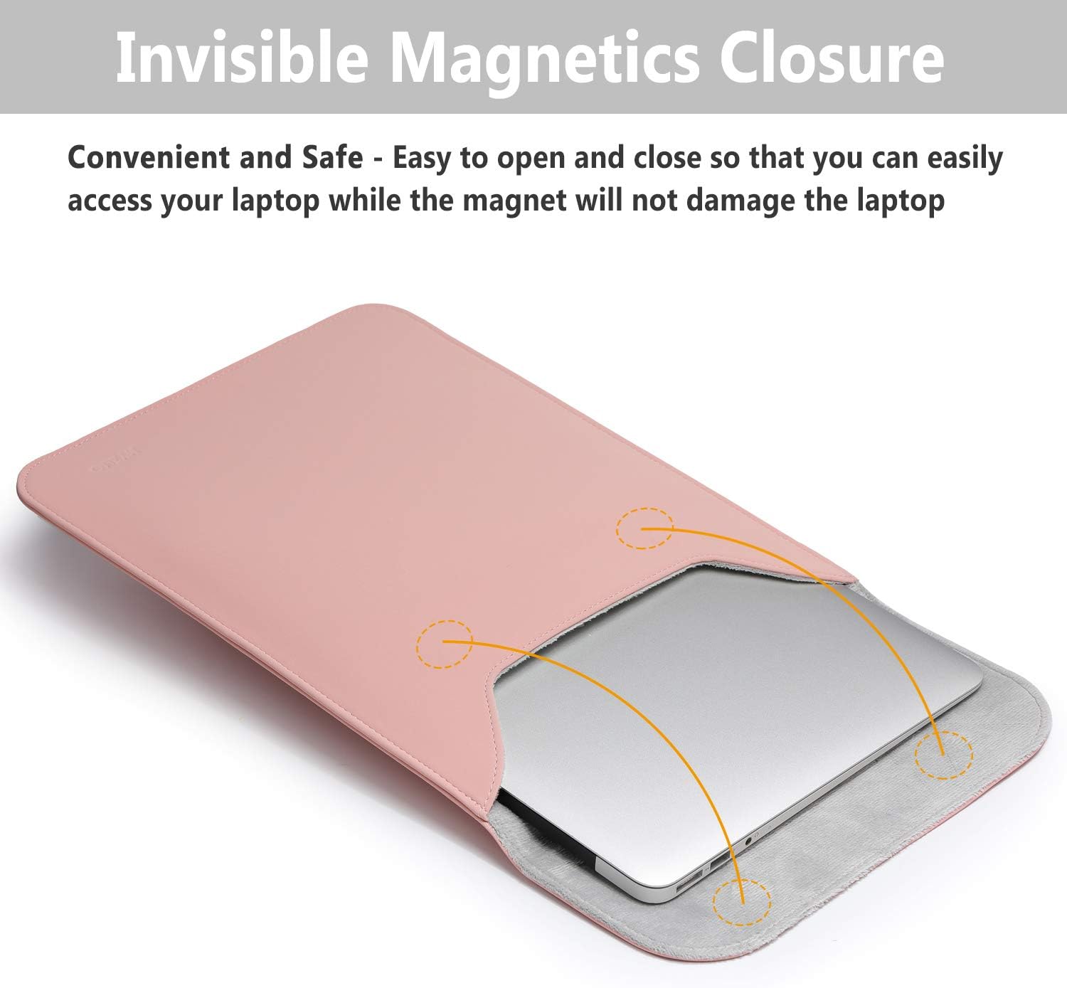 HYZUO 13 Inch Laptop Sleeve Case Compatible with 2018-2021 MacBook Air 13 M1/ 2016-2021 MacBook Pro 13 M1/ 2018-2021 iPad Pro 12.9 M1/ Dell XPS 13/ Surface Pro X 7 6 5 4 3, with Small Bag, Pink : Electronics