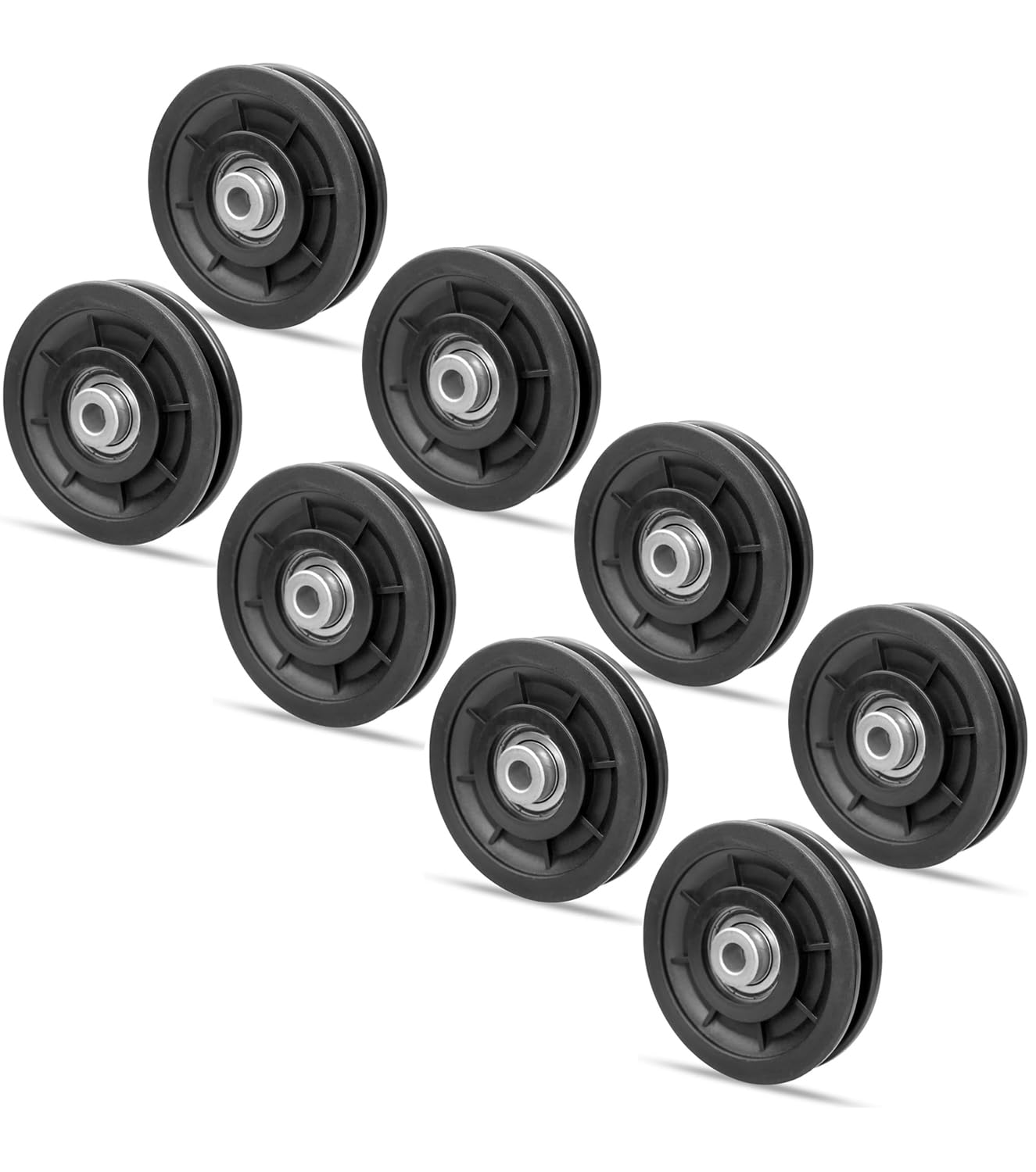 LIFESTRONGE Exercise Machine Attachments Gym Pulley 4 Inch with Inbuilt Bush and Bearing (Black) Pack of 8, Nylon (B0D58CF9F1) Amazon Price History, Amazon Price Tracker
