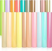 Vista 25 de WRAPXPERT Rollos de vinilo HTV color crema, vinilo de transferencia de calor beige de 12 x 5 pies, vinilo para planchar para camisetas, vinilo