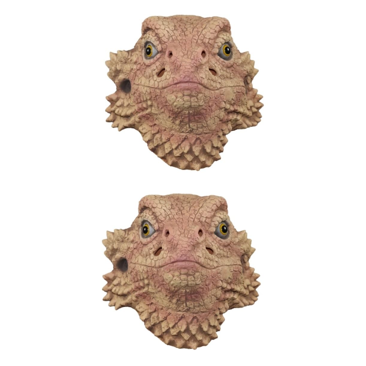 ibasenice 2pezzi Maschera Lizard Headgear Animale Per Halloween Feste e Performance Accessorio Divertente Per Adulti