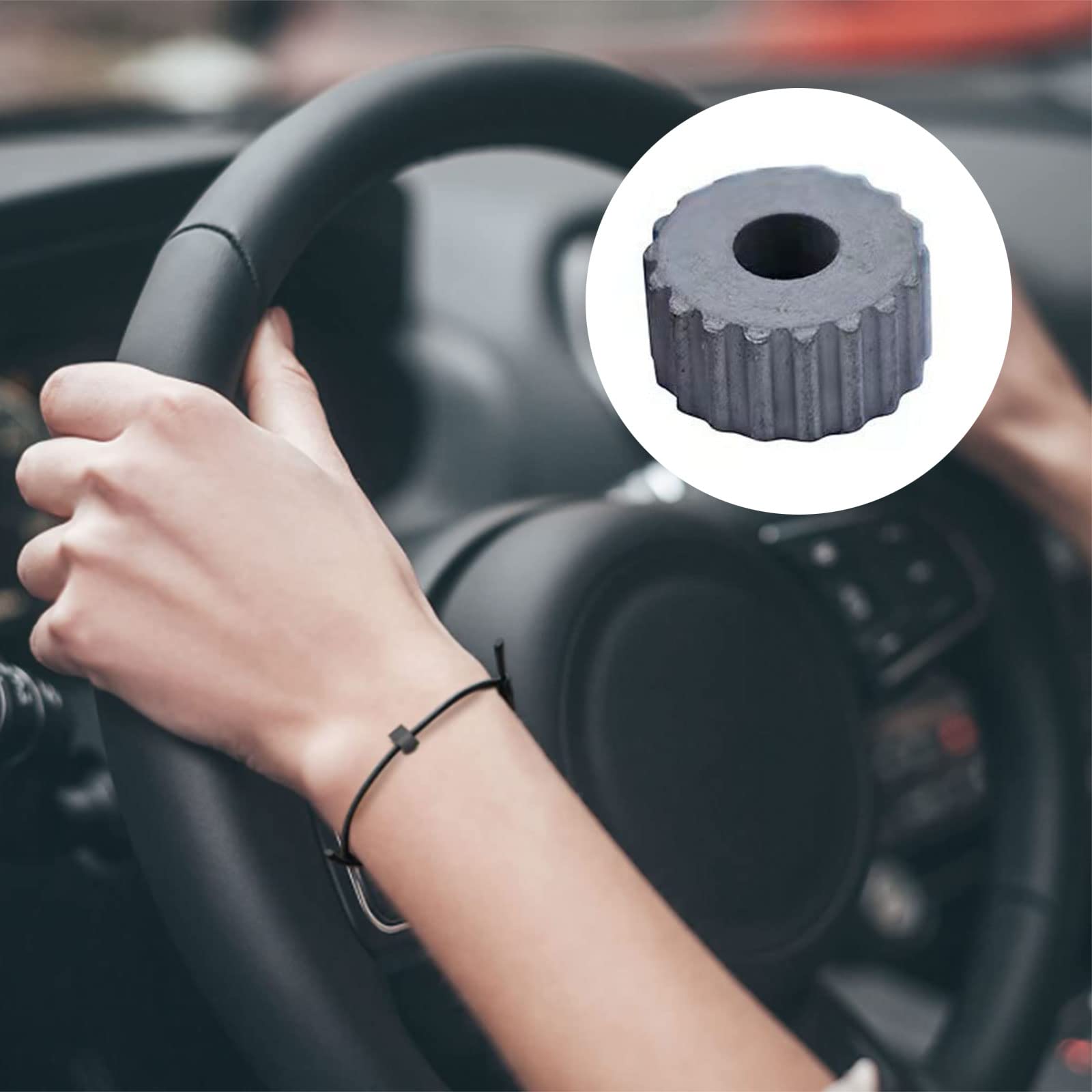 Bracelet Brise-vitre De Voiture En Acier Tungstène - Outil De Secours D'urgence (perle En Carbure, Dragonne élastique) - 9