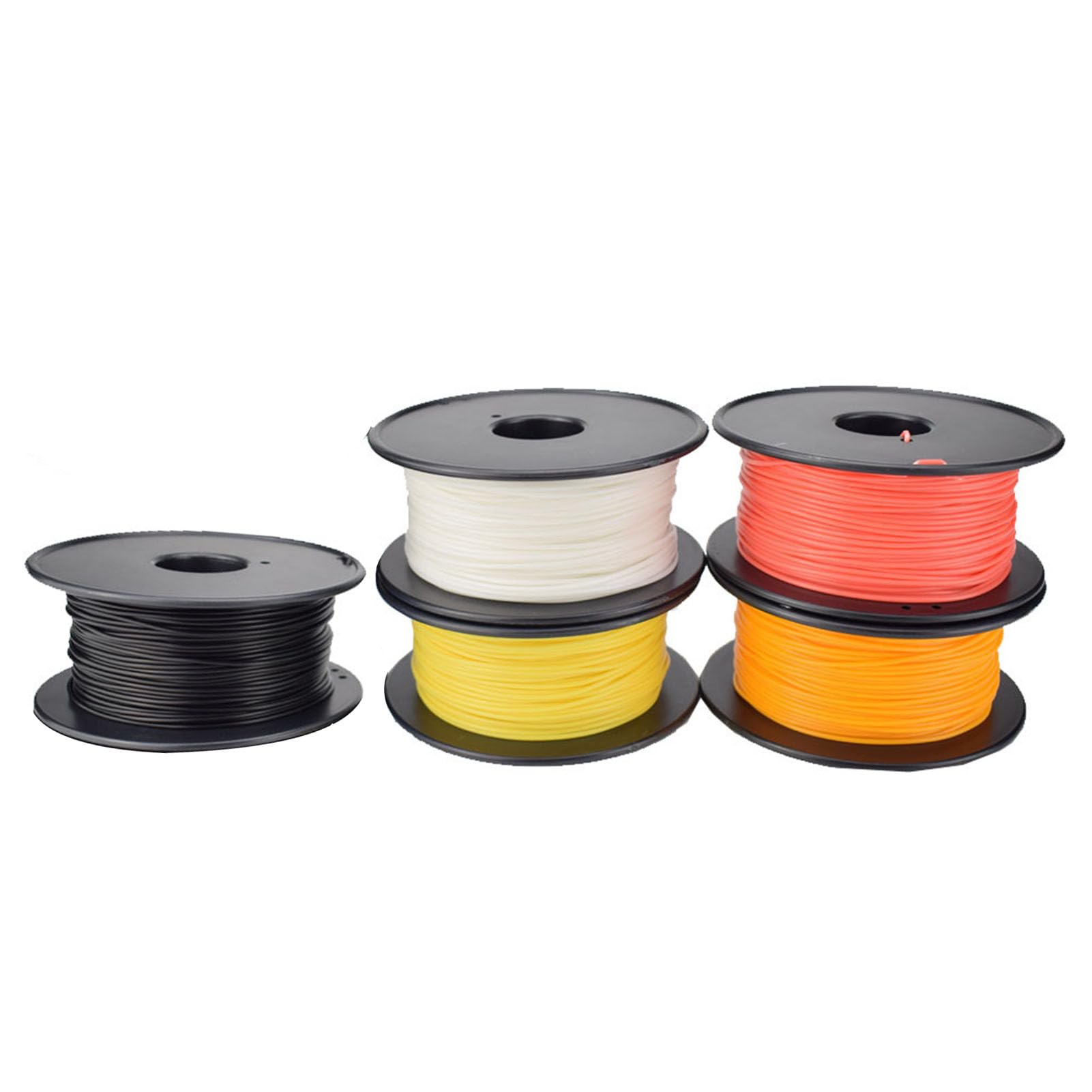 Haofy Paquete de Filamentos PLA 1,75 Mm Multicolor Juego de 5 Filamentos de Impresión con Tolerancia de 0,02 Mm Alimentación Suave sin Burbujas para Principiantes Impresoras 3D Impresión de