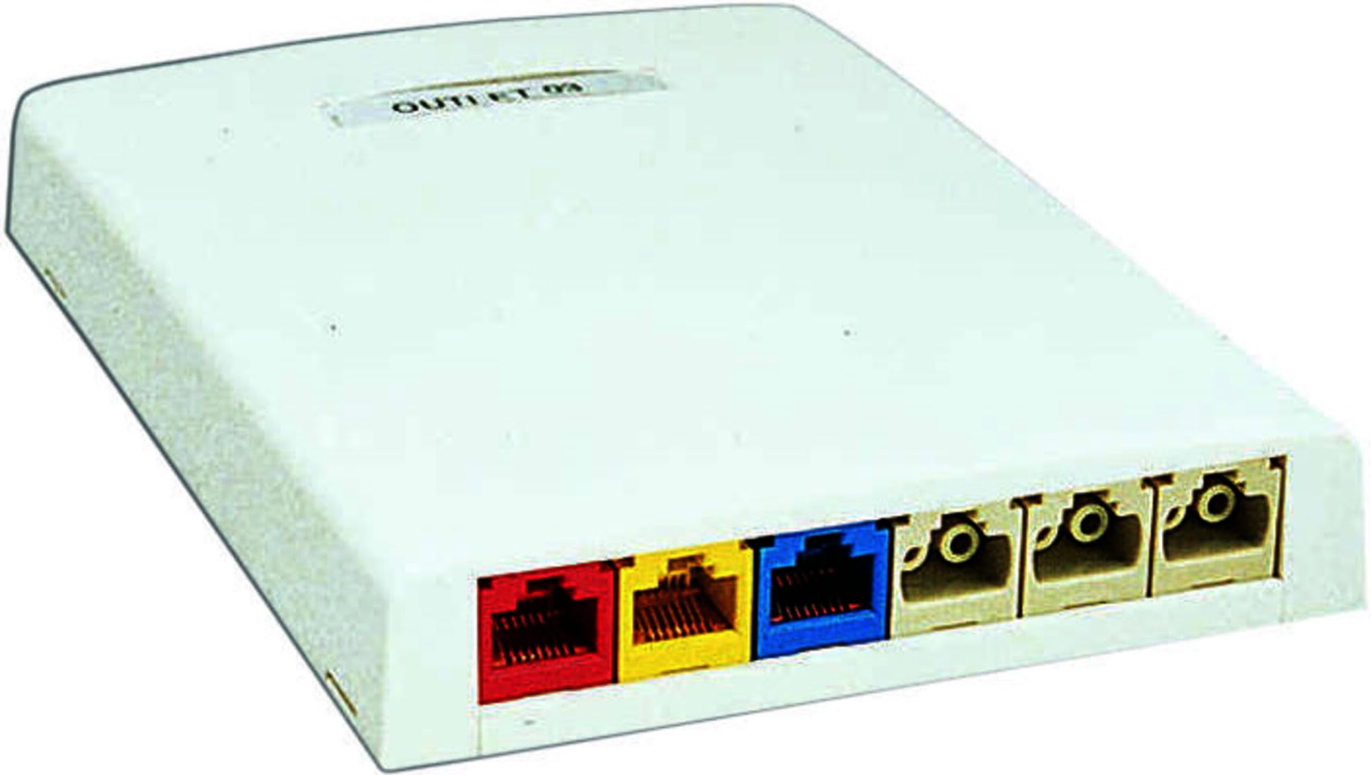 Panduit cbxf6iw-ay 6 puertos de superficie Caja de montaje para LD3/LD5, color blanco