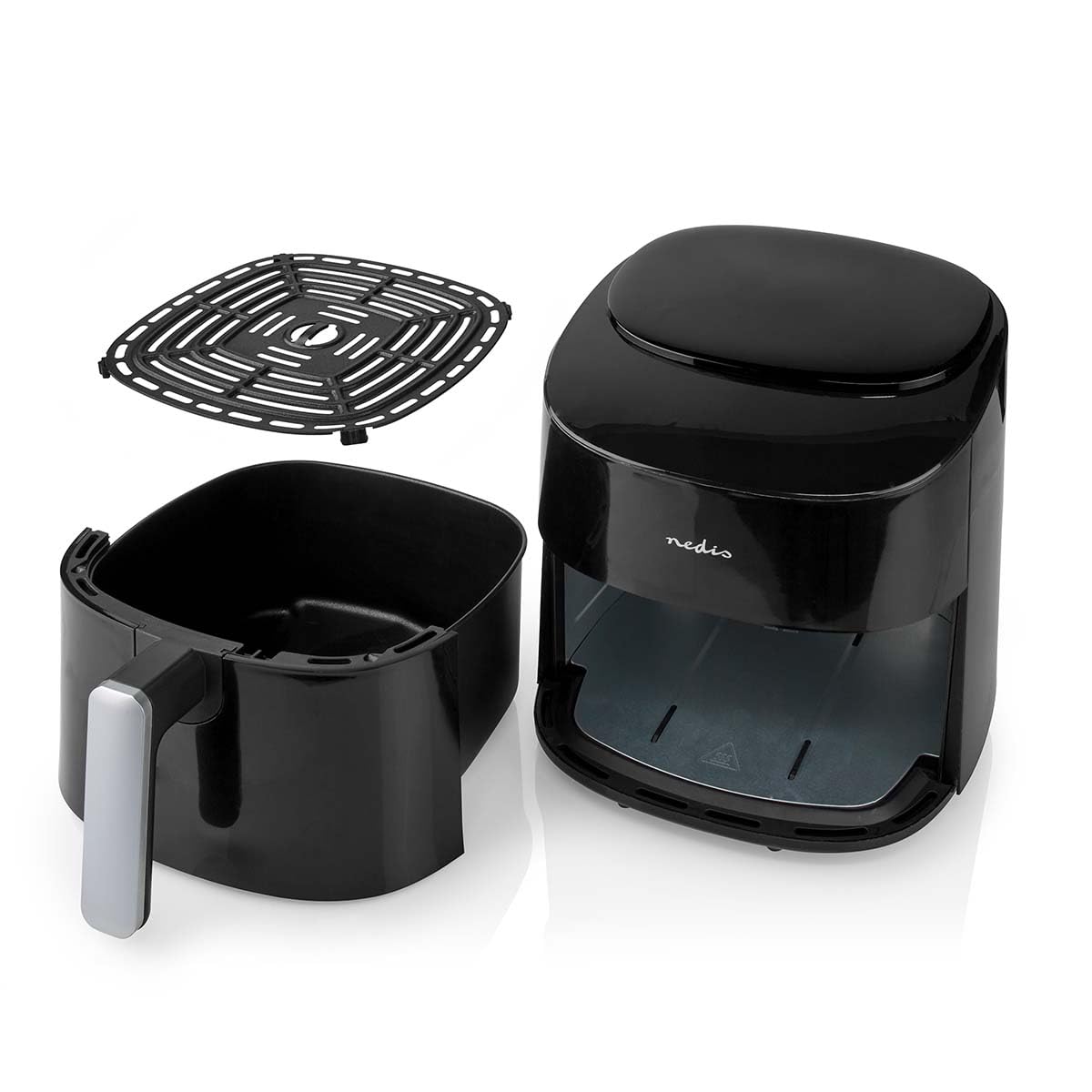 Nedis KAAF160BK - Friggitrice ad aria calda - 4,2 l - Timer: 240 min - 8 programmi - Display digitale - Controlli touch - Nero
