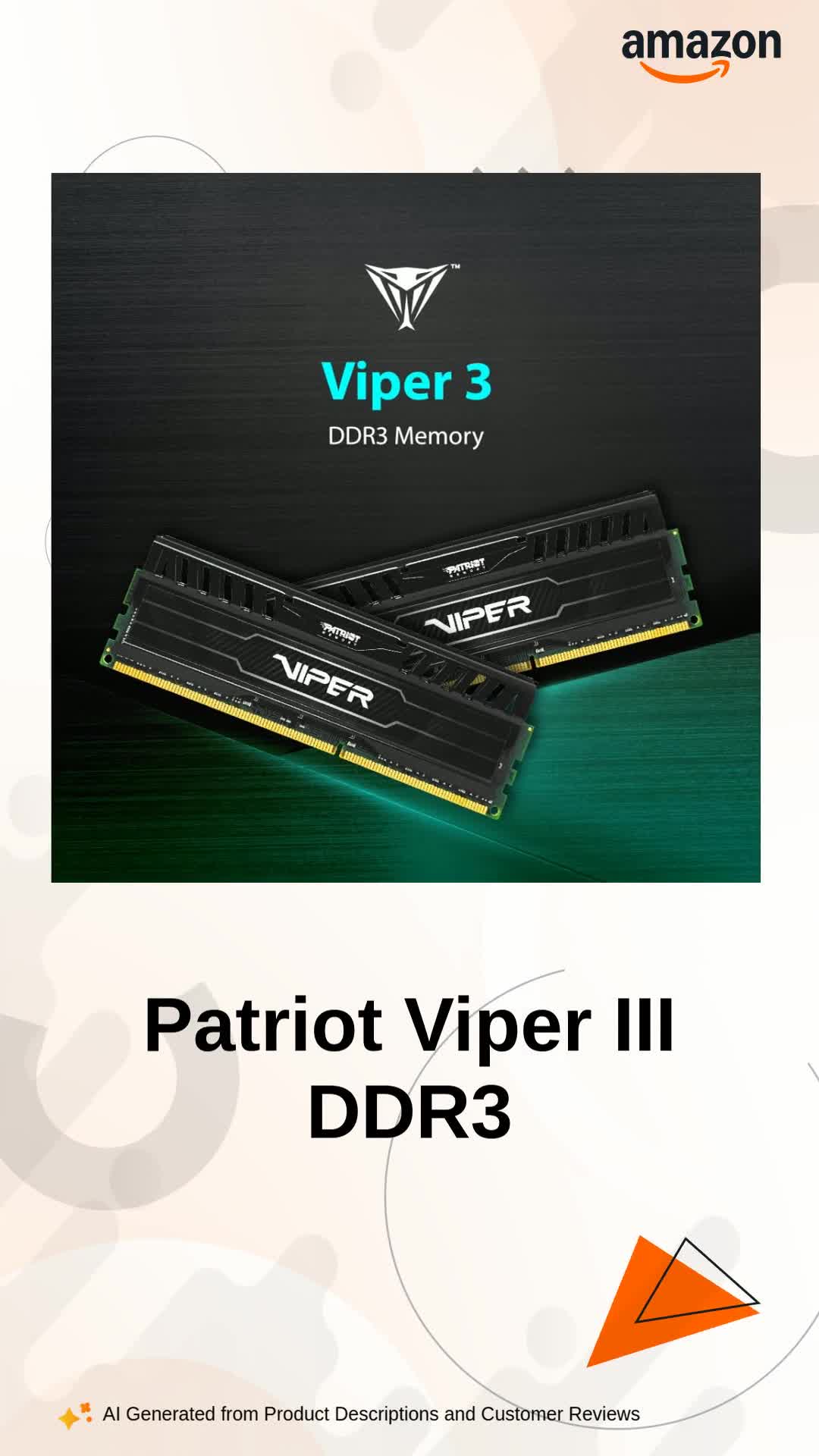 Patriot Memory 16GB(2x8GB) Viper III DDR3 1600MHz (PC3 12800) CL9