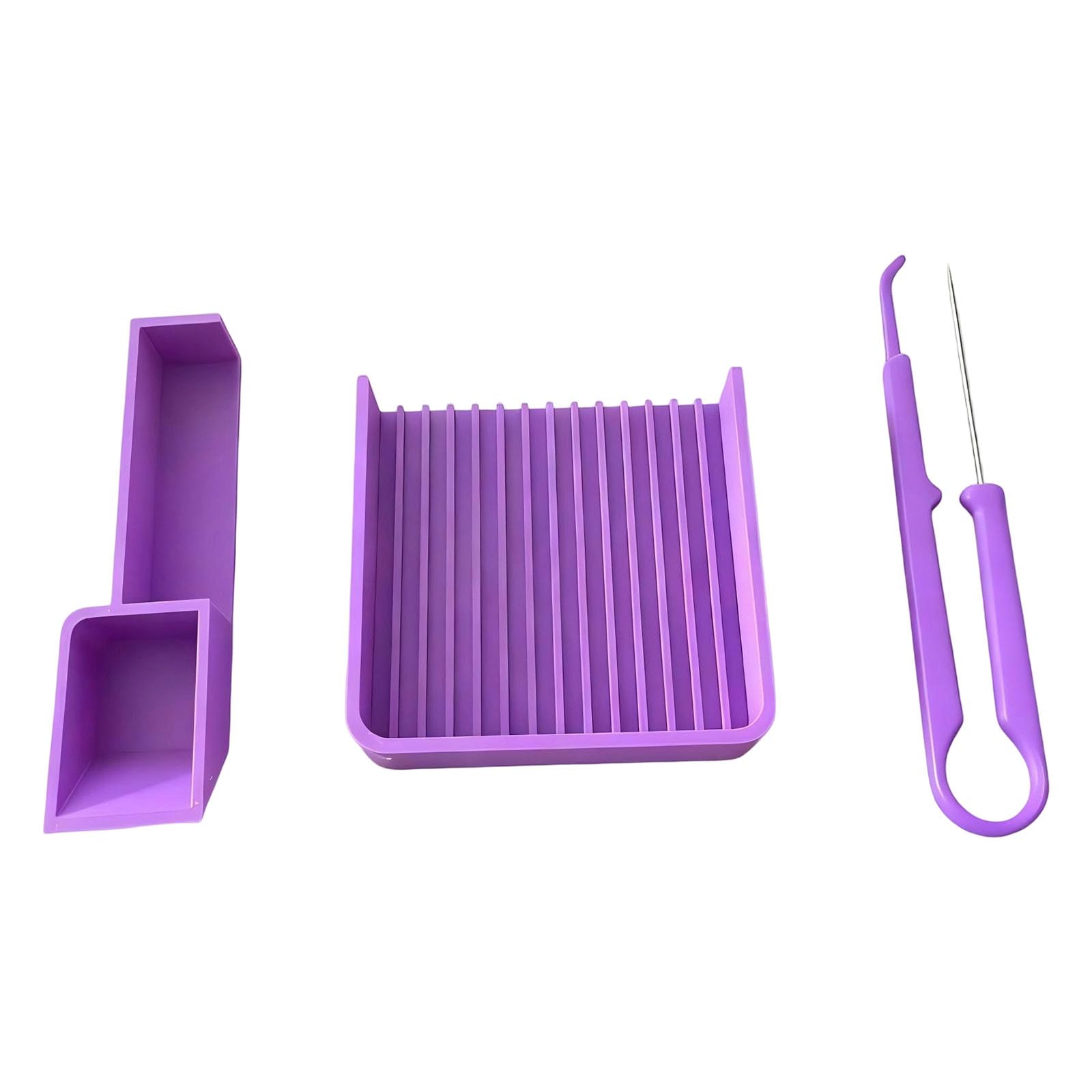Lerpwige Pack of 3 Craft Tool Set with Needle Calibrator and Organized Tray for Handling Beads in Art Creation Jewelry Making