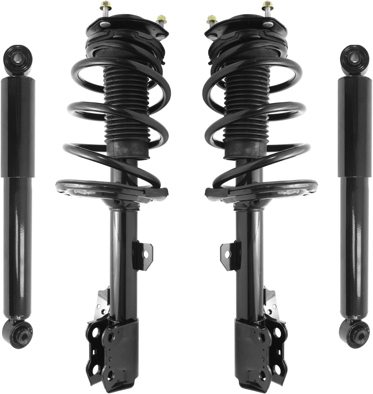 COMPLETESTRUTS - Front Complete Strut Assemblies with Coil Springs and Rear Shock Absorbers Replacement for 2010-2015 Lexus RX350 - Set of 4