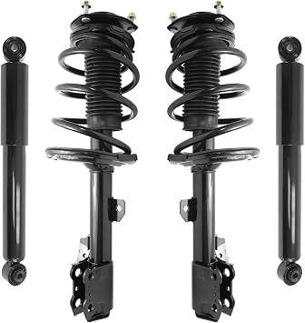 COMPLETESTRUTS - Front Complete Strut Assemblies with Coil Springs and Rear Shock Absorbers Replacement for 2010-2015 Lexus RX350 - Set of 4
