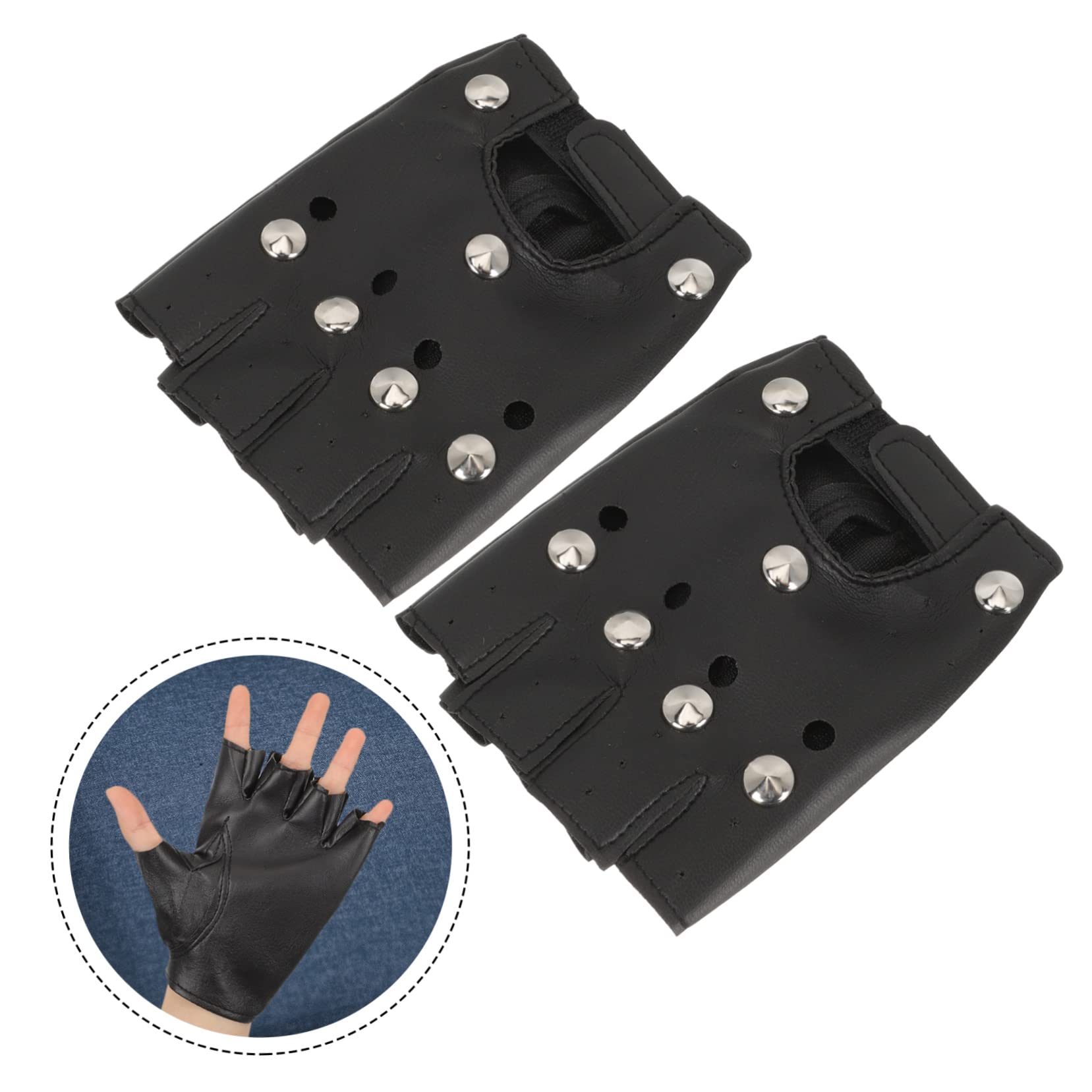 3 Paia Di Guanti Mezze Dita Forniture Da Ciclismo Guanti Con Fori Per Le Dita In Pelle Da Uomo Da Guida Da Uomo In Pelle Neri Neri Da Da