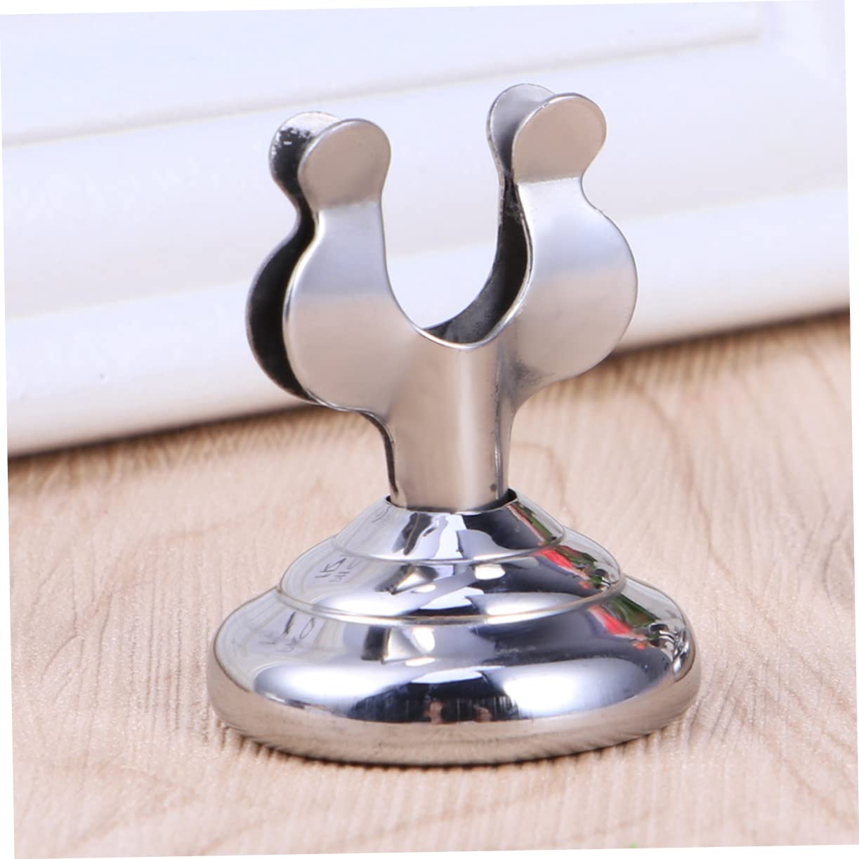 NUOBESTY 3 Juegos De Soportes De Menú De Acero Inoxidable Portátiles Para Números De Mesa Tarjetas De Lugar Para Restaurantes Bodas Y Oficinas. 3 Unidades.