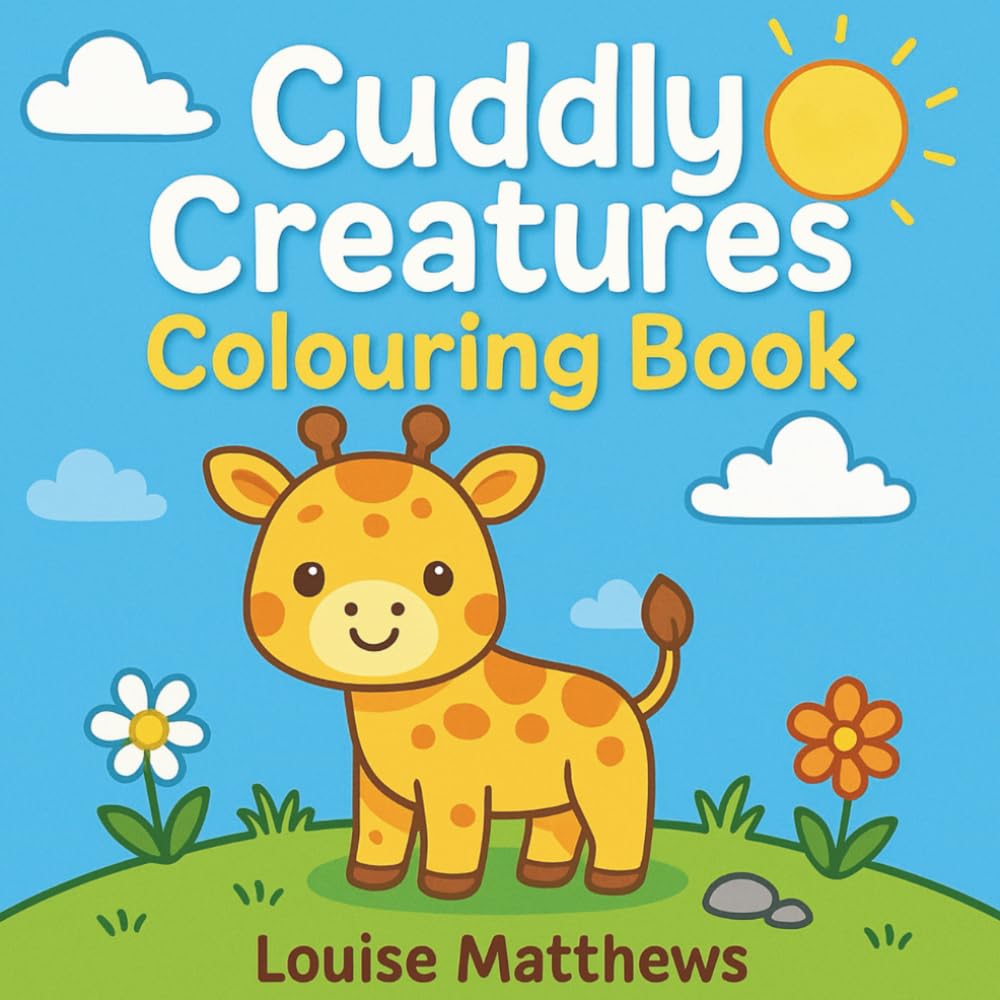 Cuddly Creatures: A Cute, Whimsical, Bold and Easy Colouring Book for Children and Adults of All Ages