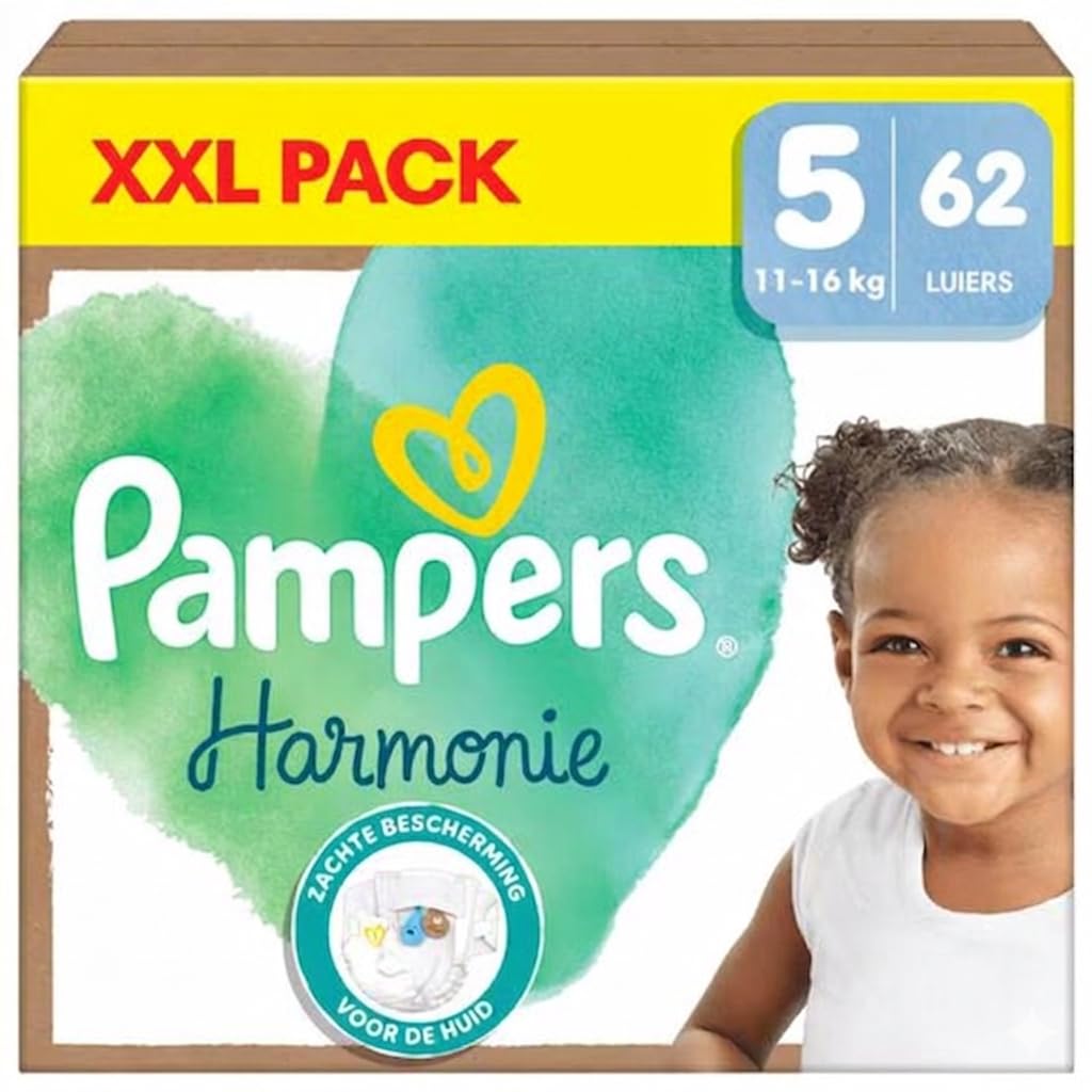 Pampers Harmony - rozmiar 5 - Mega Pack - 62 sztuki - 11/16 kg