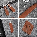 Kaukko Damen Rucksack Studenten Backpack Laptop College Schulrucksack Reiseeucksack, (05) Grau, Large - 4