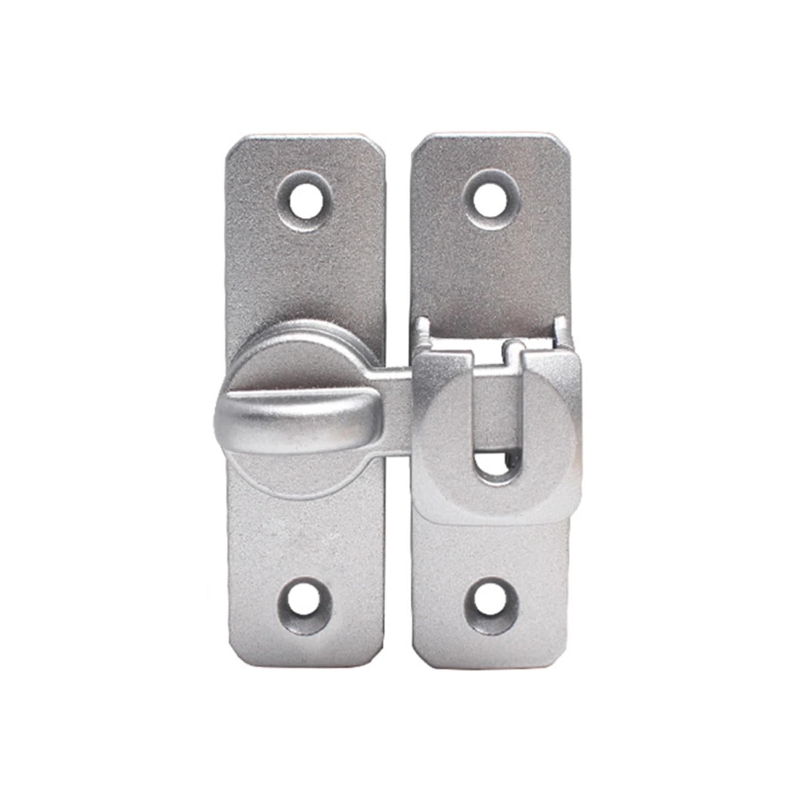 Sliding Door Lock Latch Bolt 90 180 Degree Zinc Alloy Security Bath Cabinets Multicolor