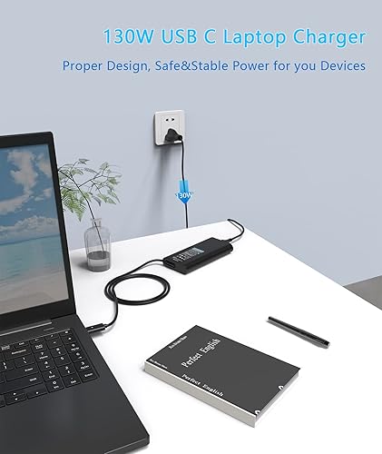 Miniatura 6 de Cargador USB C de repuesto para laptop Dell 130W para Dell XPS 15 17 9500 9510 9520 9530 9575 2 en 1 9700 9710 9720 9730 Precision 5550 5560 5570