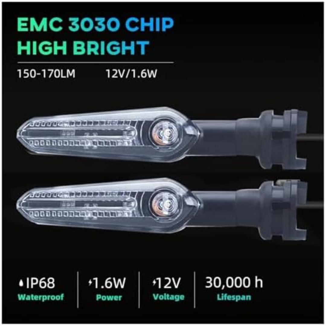 Mini uniwersalne wskaźniki Dla Yamaha FZ-10 2016-2023 Kierunkowskazy motocyklowe LED migające na motocyklu