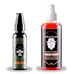 UrbanMooch | Beard Growth Oil & Beard Wash Combo | For Soft Silky Shiny Beard | Nourishing & Conditioning Formula | 120ml | For Men