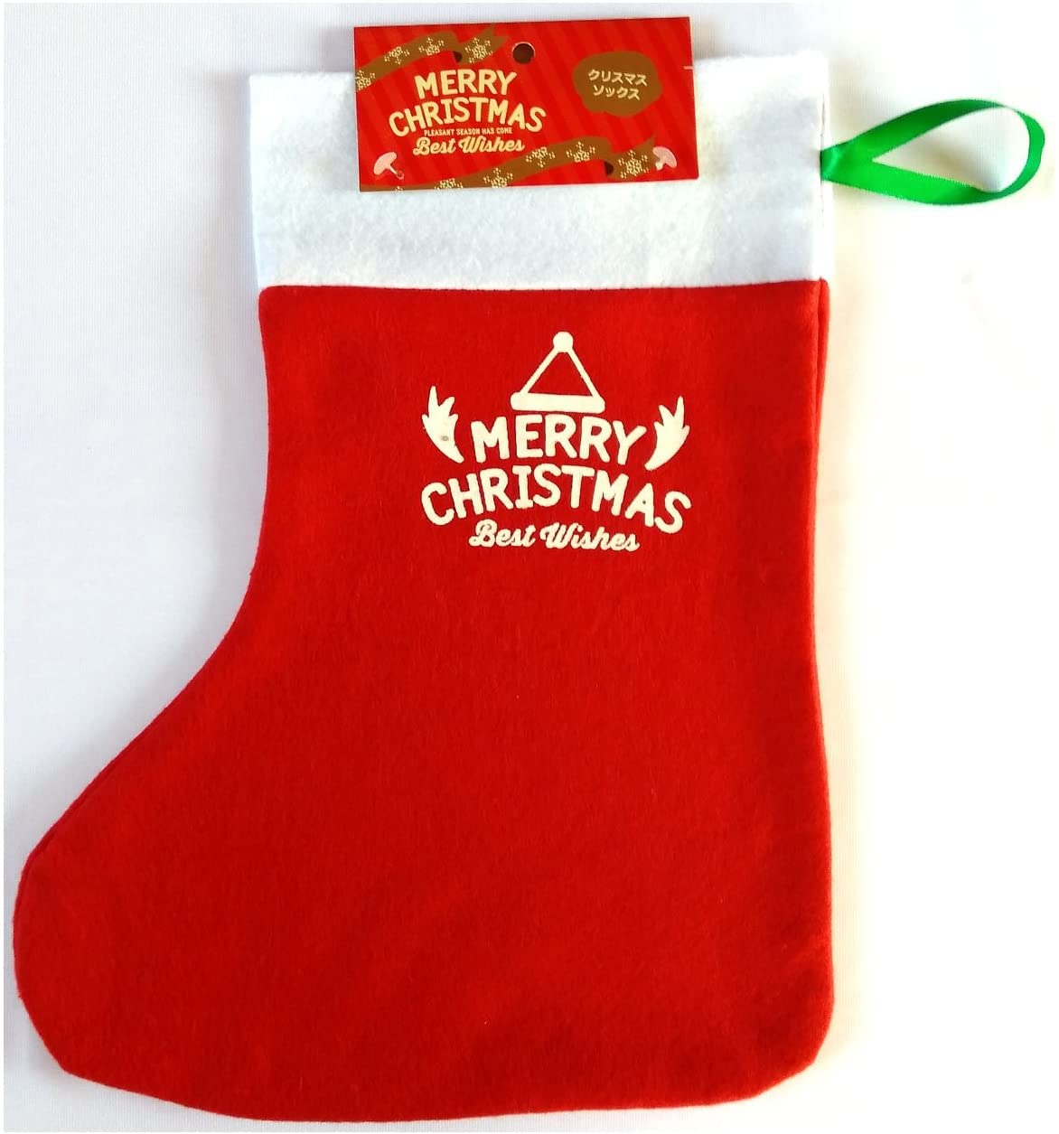 【一点物・新品】長靴下のサンタ Amazon.co.jp: クリスマス ラッピング袋 サンタ 長靴 くつ下 大