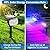 Tadyreal Solar Color Changing Spot Lights Outdoor Waterproof Colored RGB Solar Powered Landscape Lights for Yard 7 Lighting Modes Multicolor Solar Spotlights for Pathway Garden Outside (10 Pack)