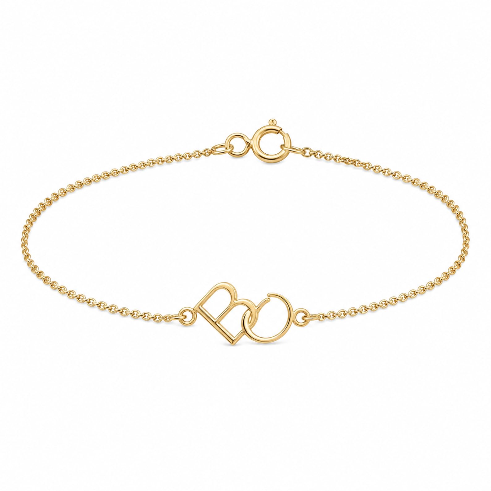 Personalizado Mejor Amigo Pulsera plata de ley 925 Dos Encanto Inicial con Cadena de eslabón cubano Nombre Personalizado Pulsera Amistad Joyería