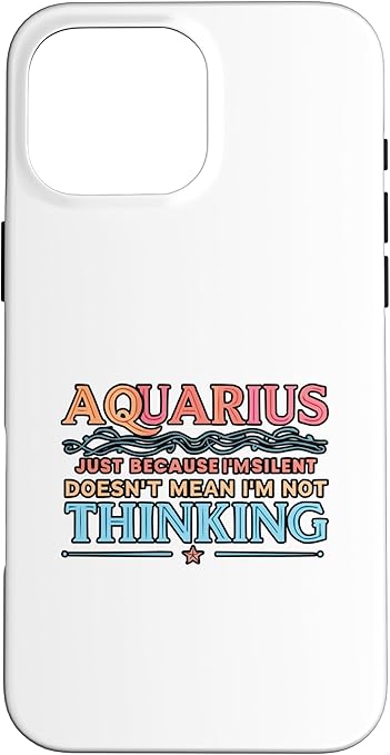 iPhone 16 Pro Max Aquarius Zodiac Sign Star Astrology Birthday Horoscope Case